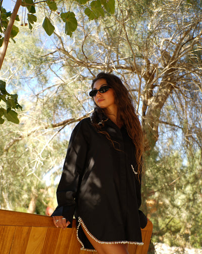 Pearly Perfection Shirt — Black