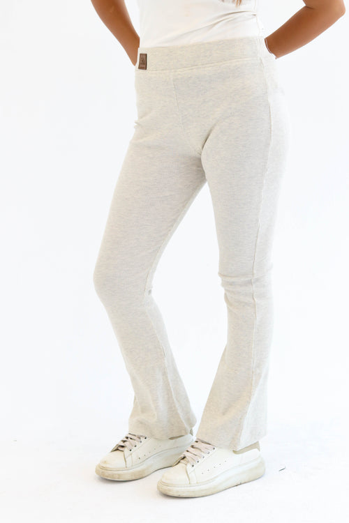 Greyish Flared Pants - Short Length