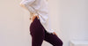 Dark purple flared pants