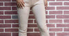 Beige Extra flared pants