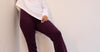 Dark purple flared pants