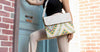Beige Extra flared pants