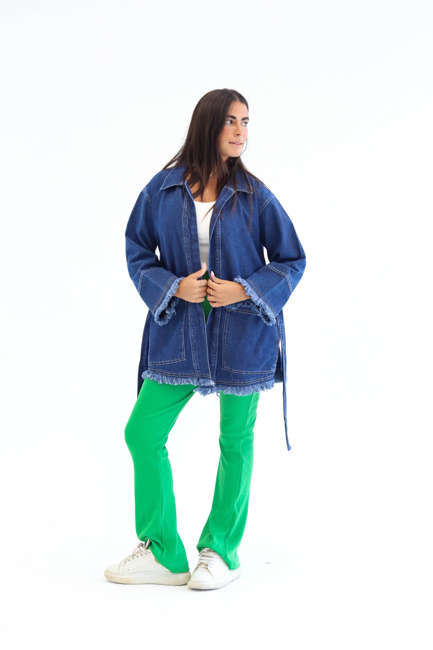 Green Flared Pants
