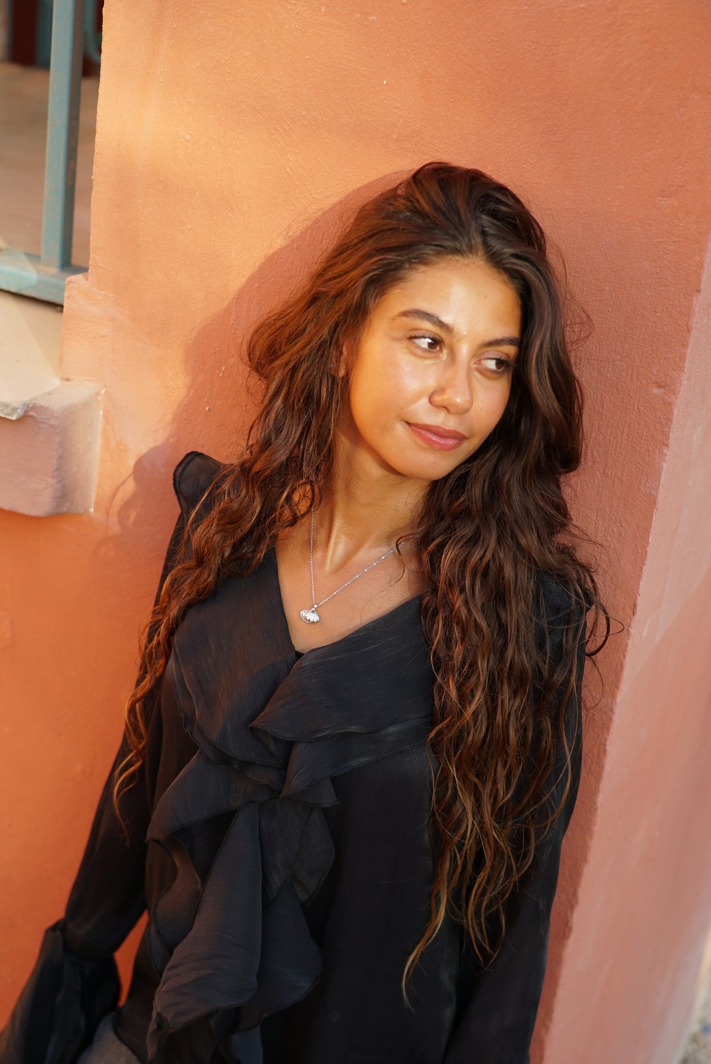 The Ruffle Blouse — Black