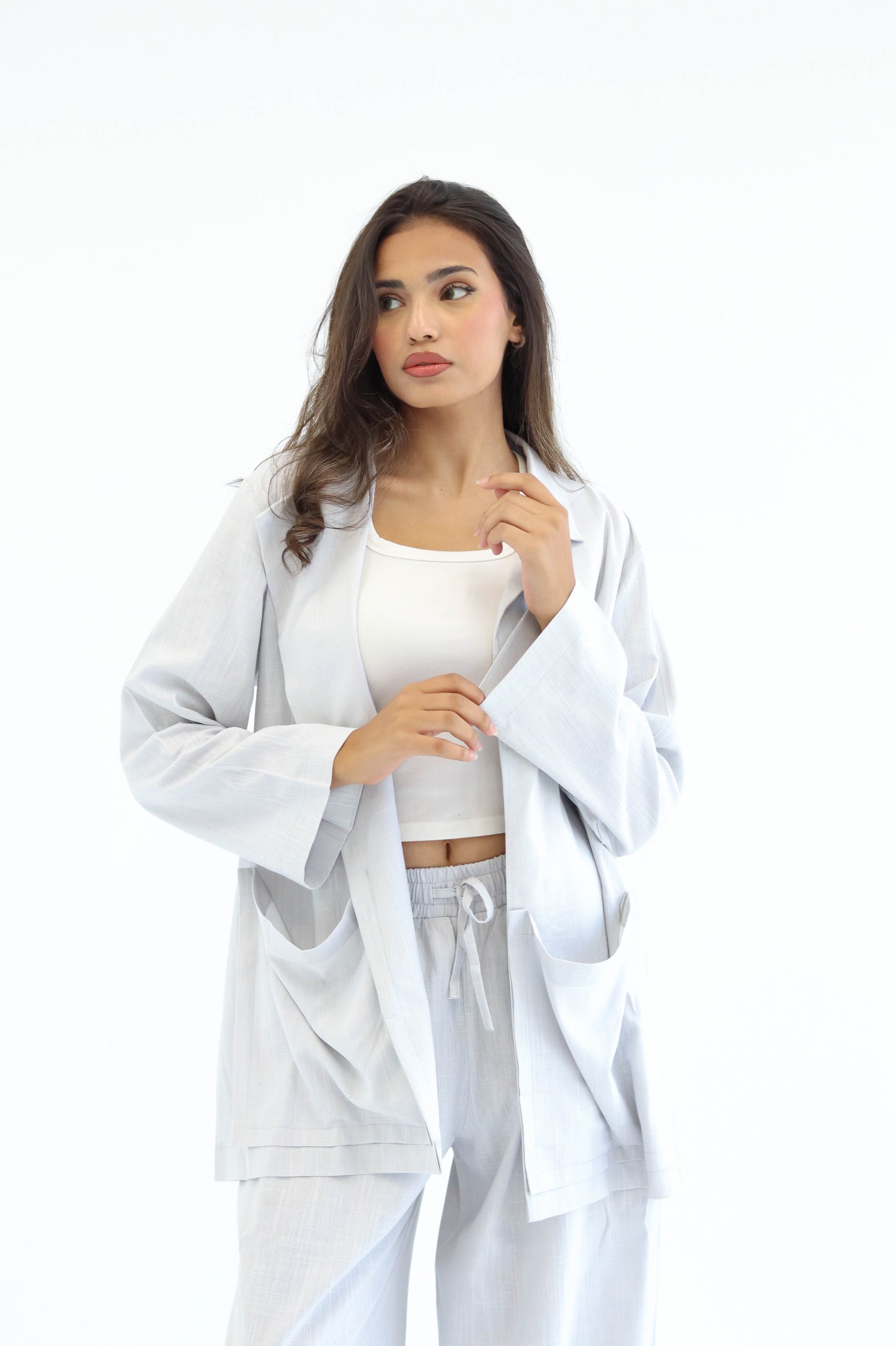 Grey Earthy Linen Set