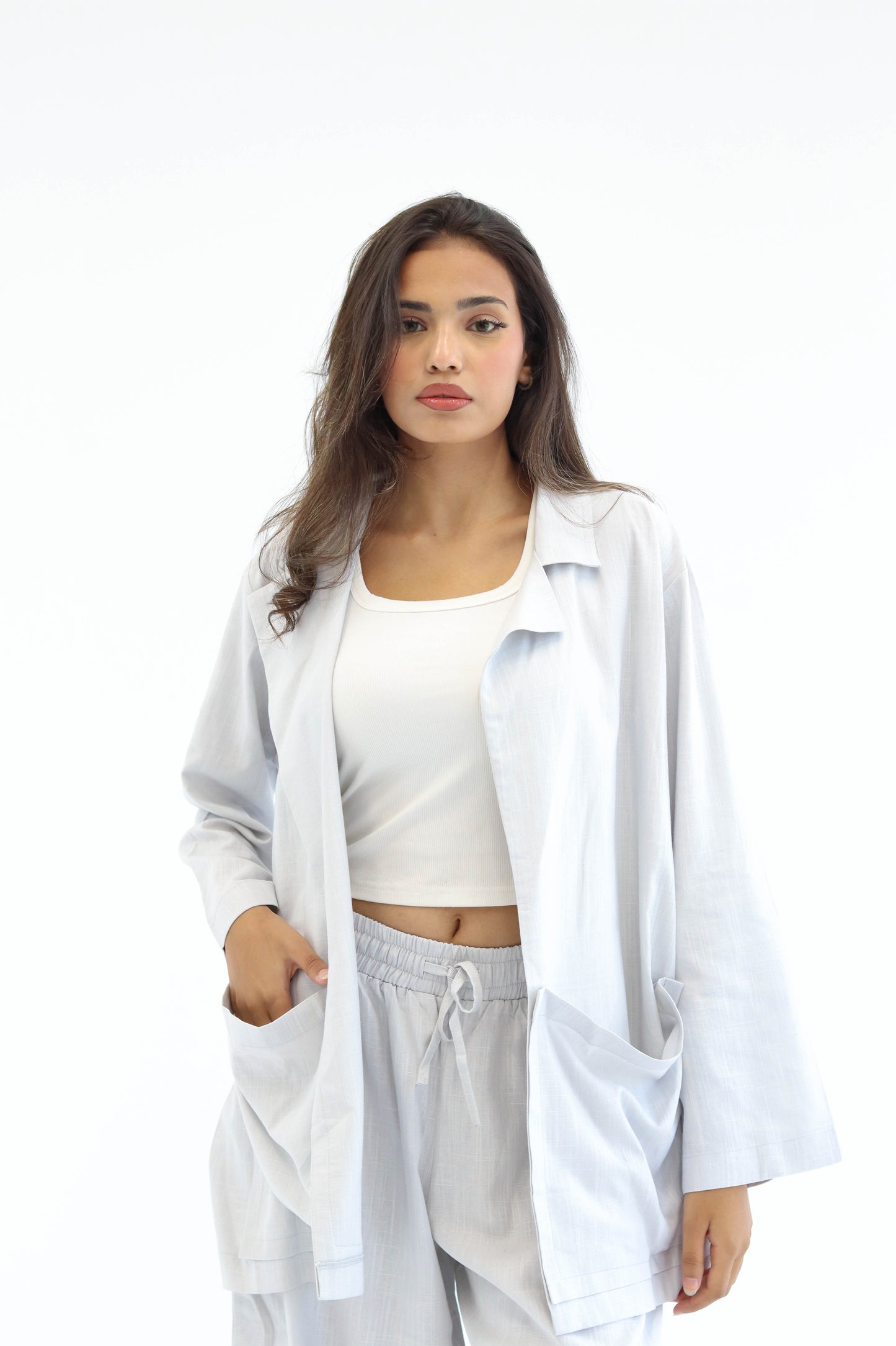 Grey Earthy Linen Set