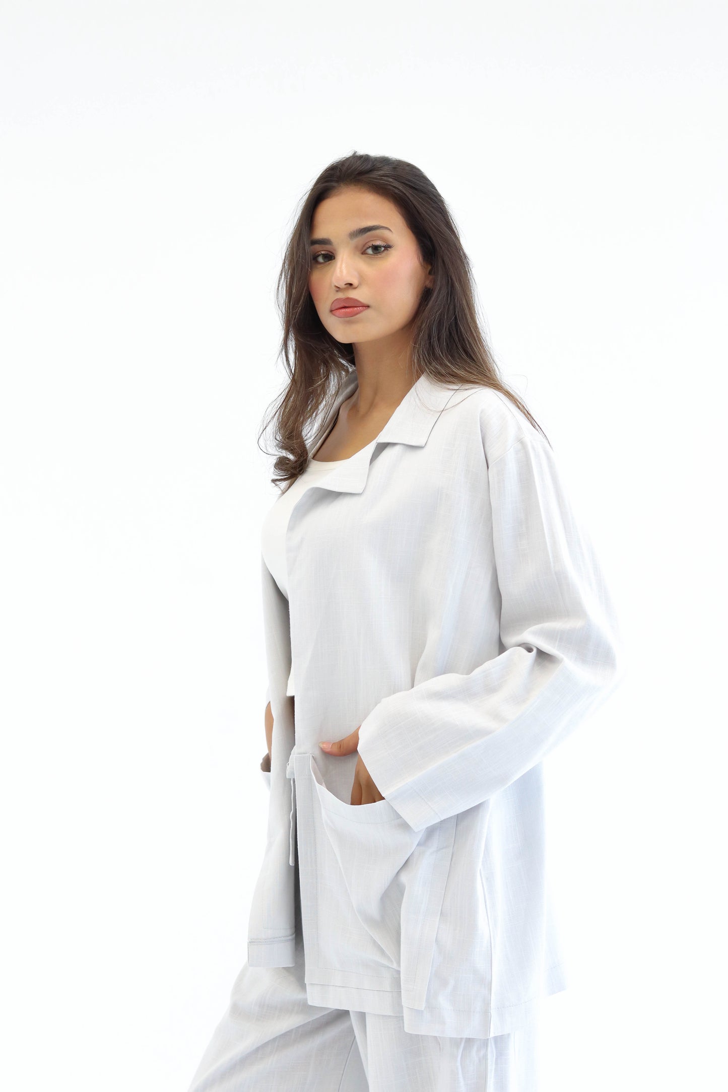 Grey Earthy Linen Set