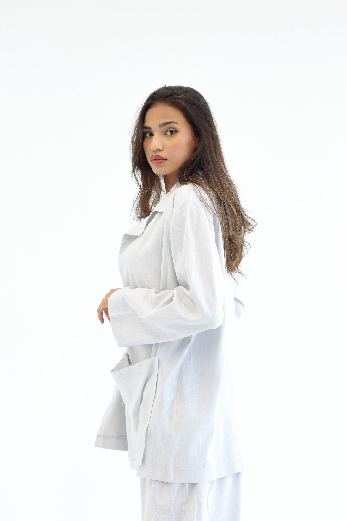 Grey Earthy Linen Set