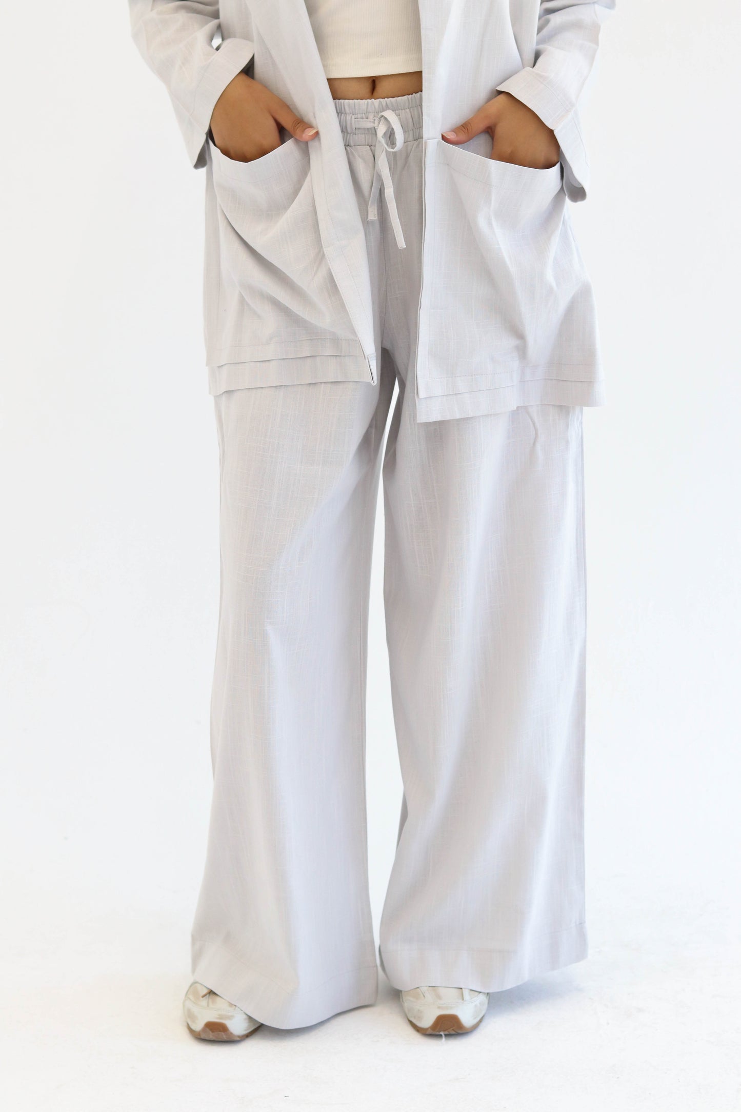 Grey Earthy Linen Set