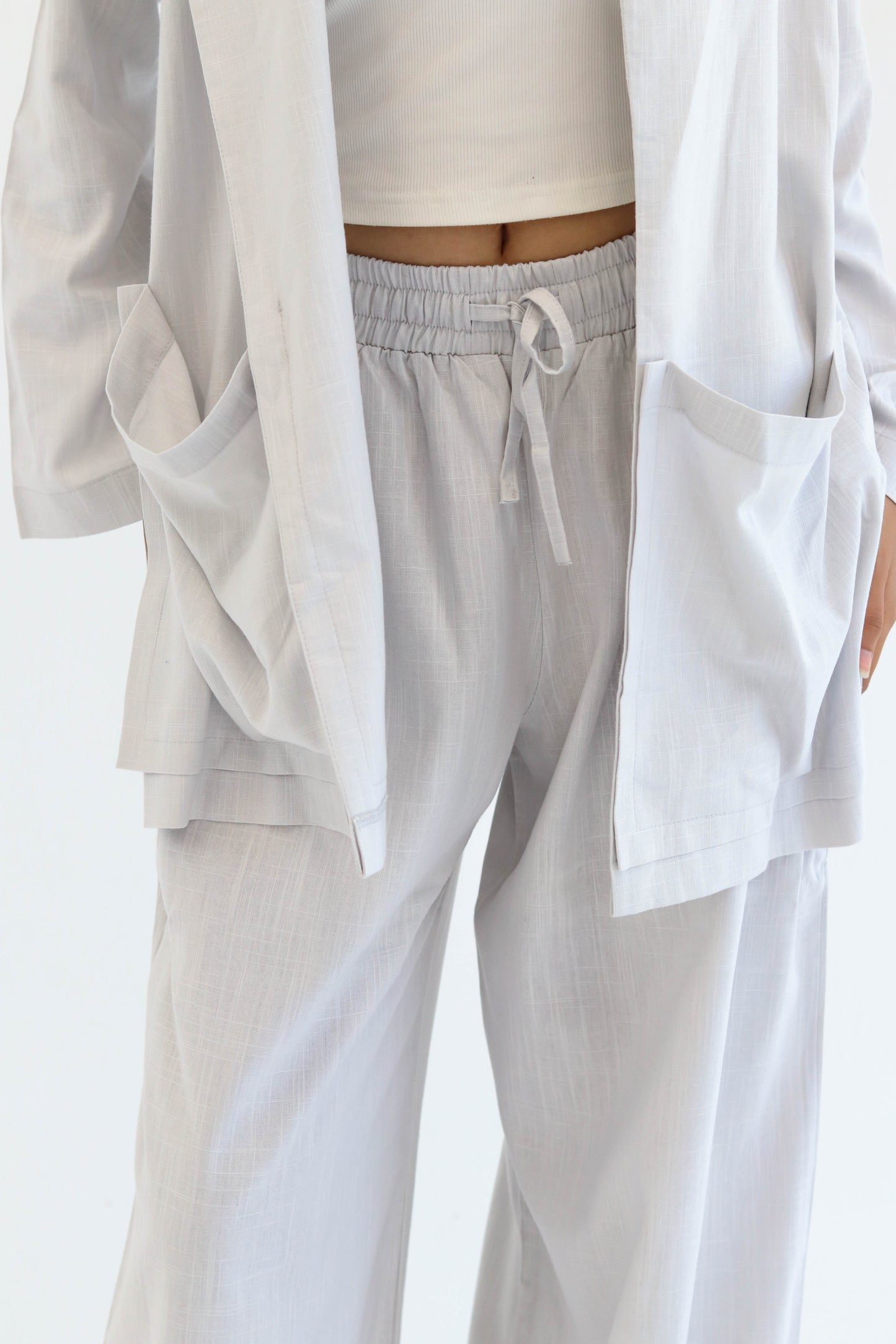 Grey Earthy Linen Set