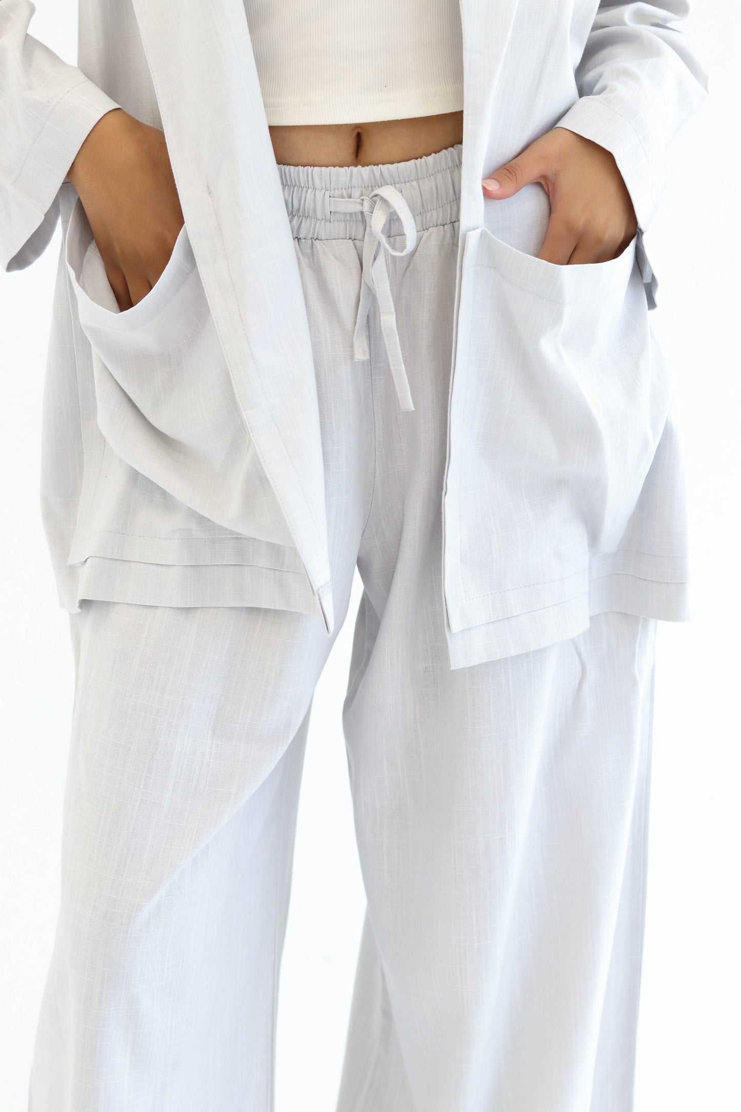 Grey Earthy Linen Set