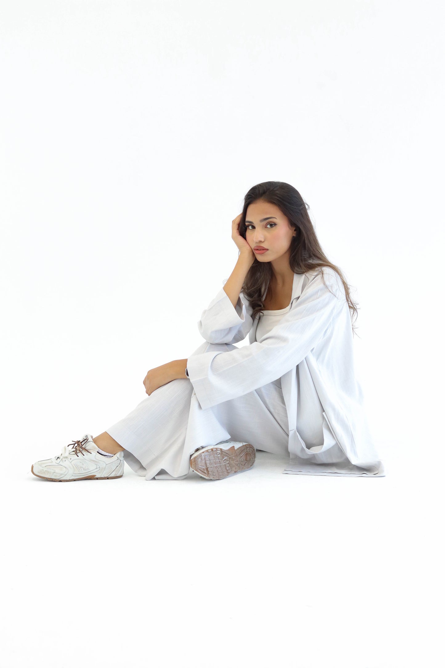 Grey Earthy Linen Set