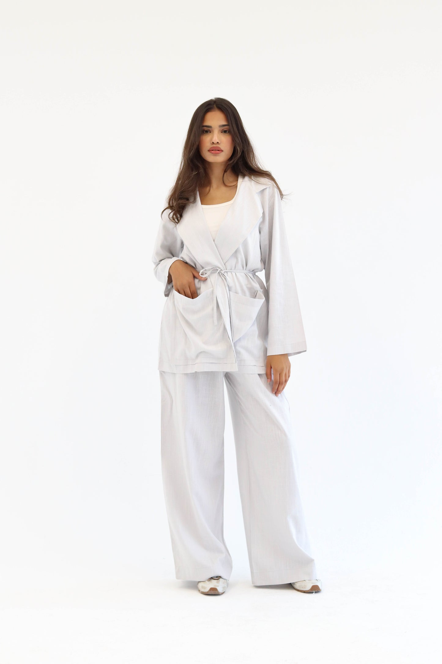 Grey Earthy Linen Set