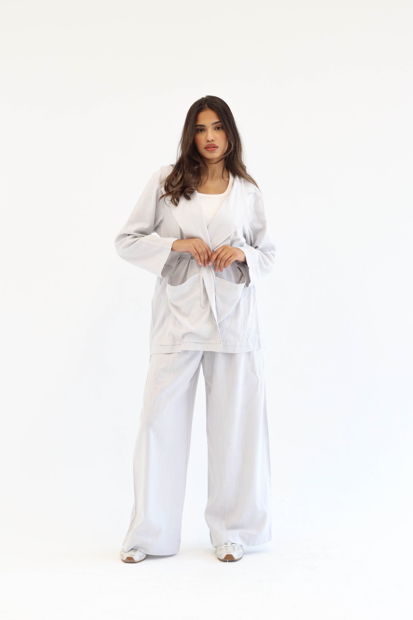 Grey Earthy Linen Set