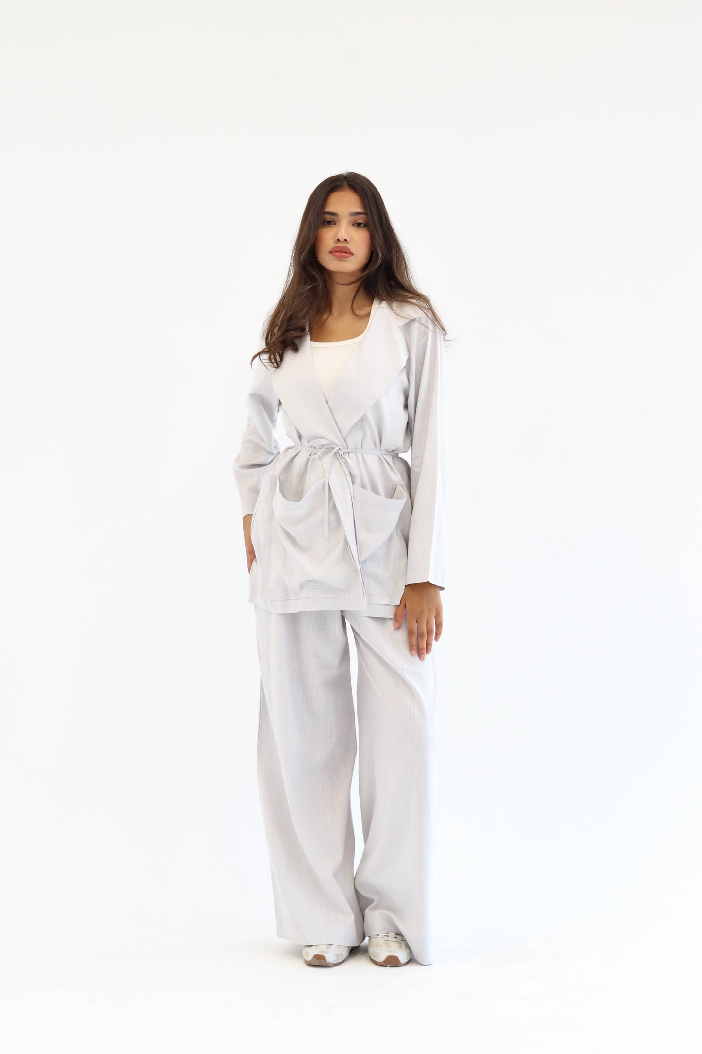 Grey Earthy Linen Set