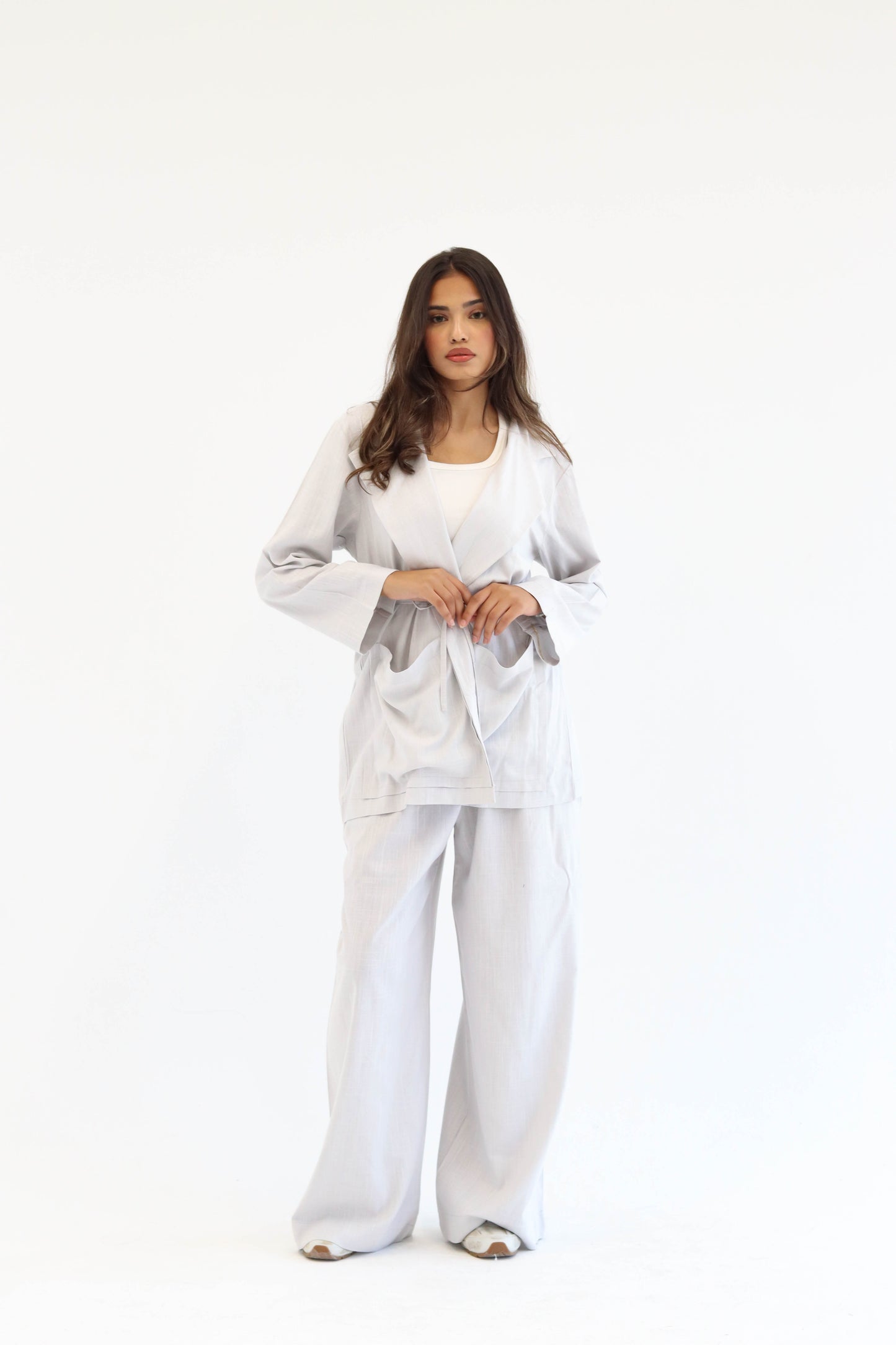 Grey Earthy Linen Set