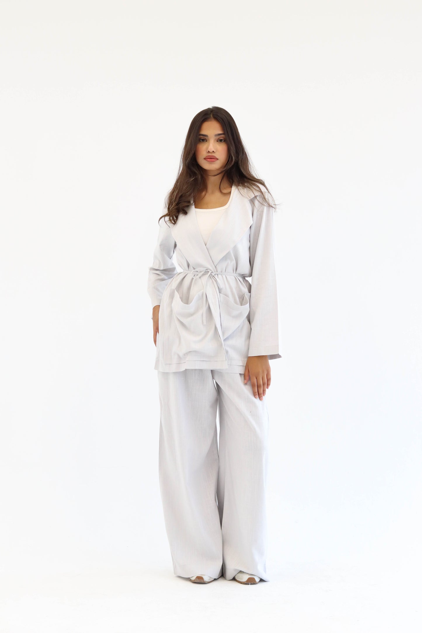 Grey Earthy Linen Set