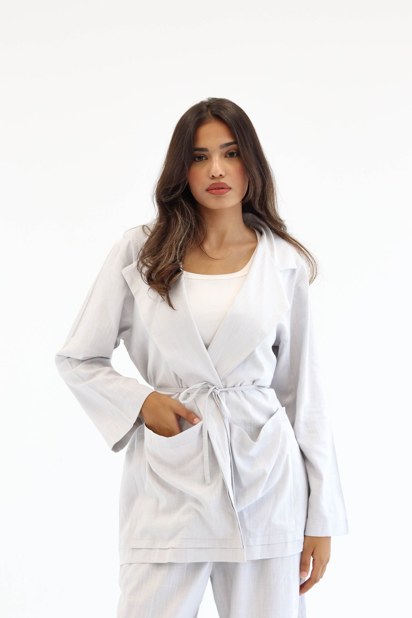 Grey Earthy Linen Set