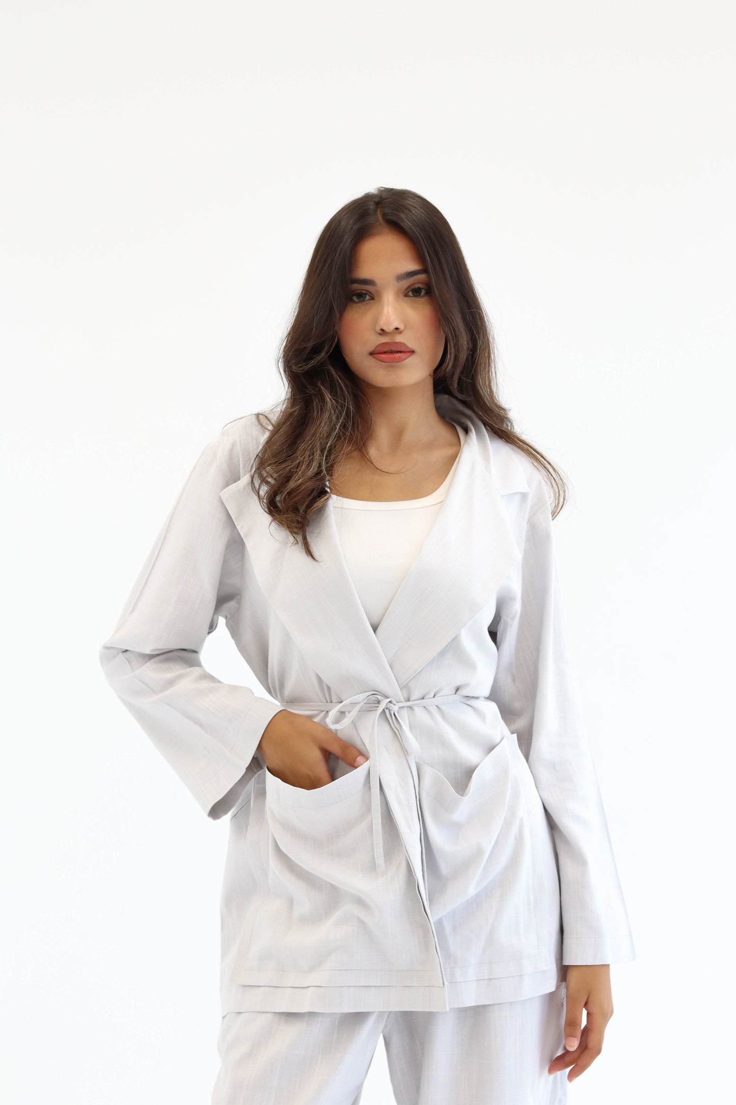 Grey Earthy Linen Set