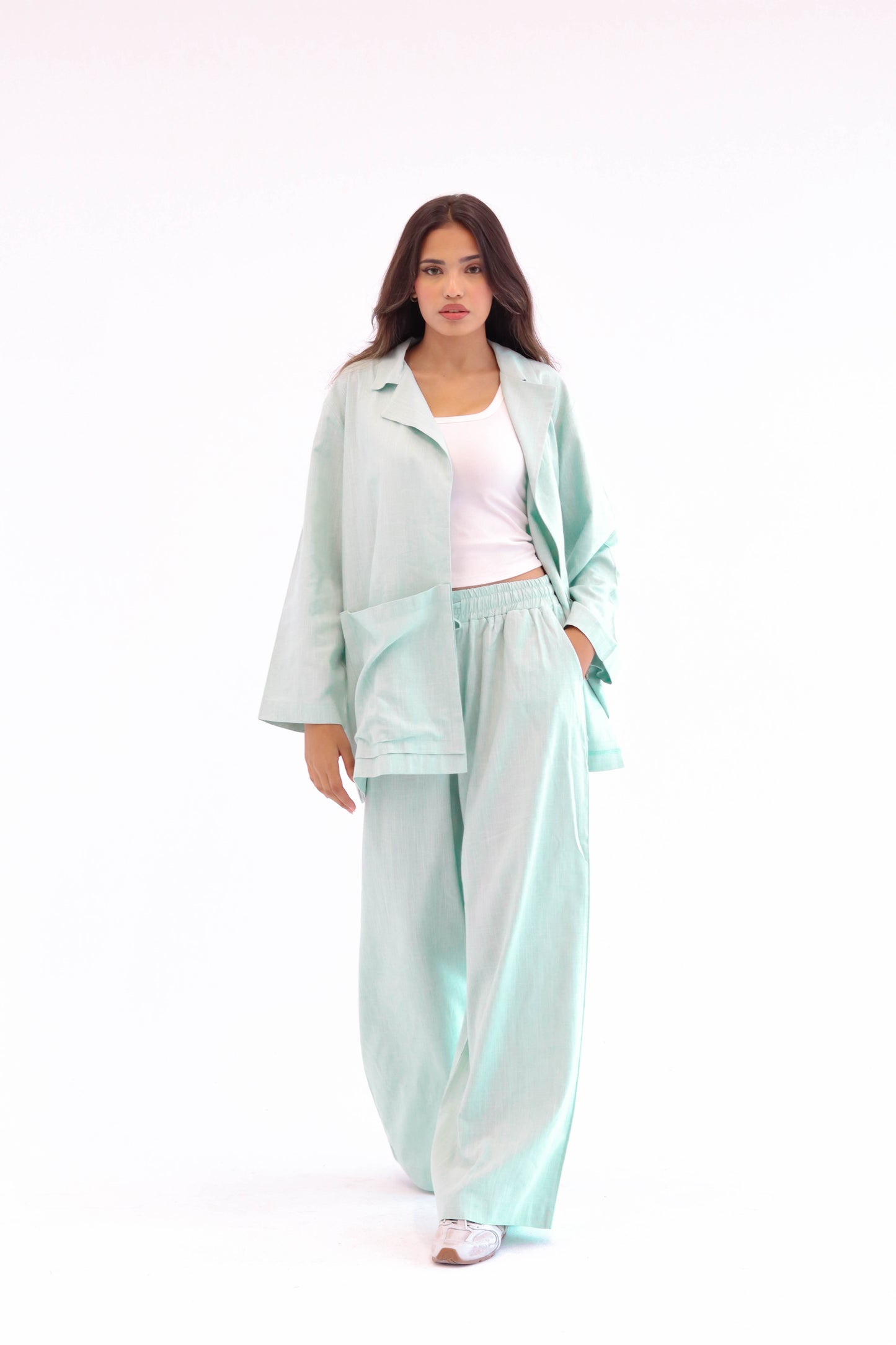 Mint Earthy Linen set