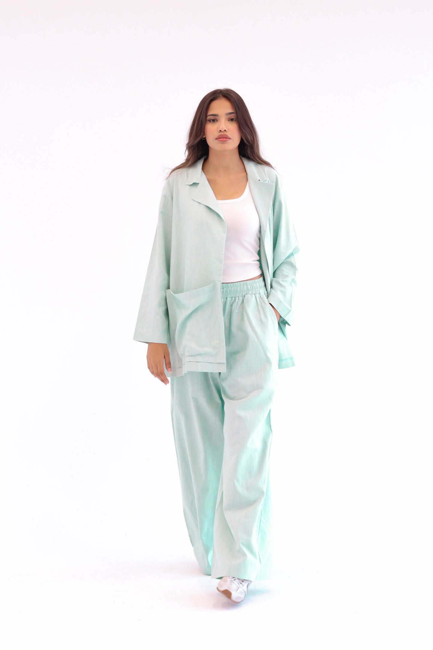 Mint Earthy Linen set