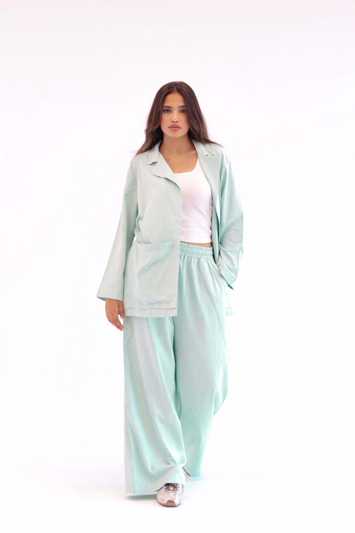 Mint Earthy Linen set