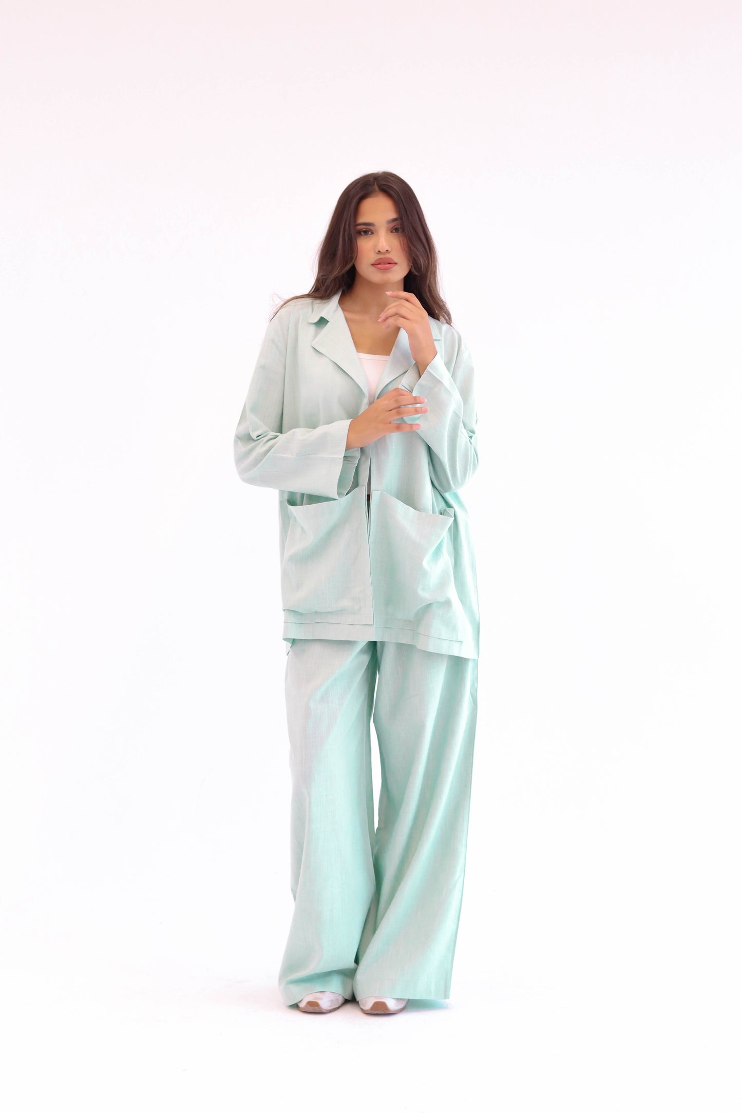 Mint Earthy Linen set