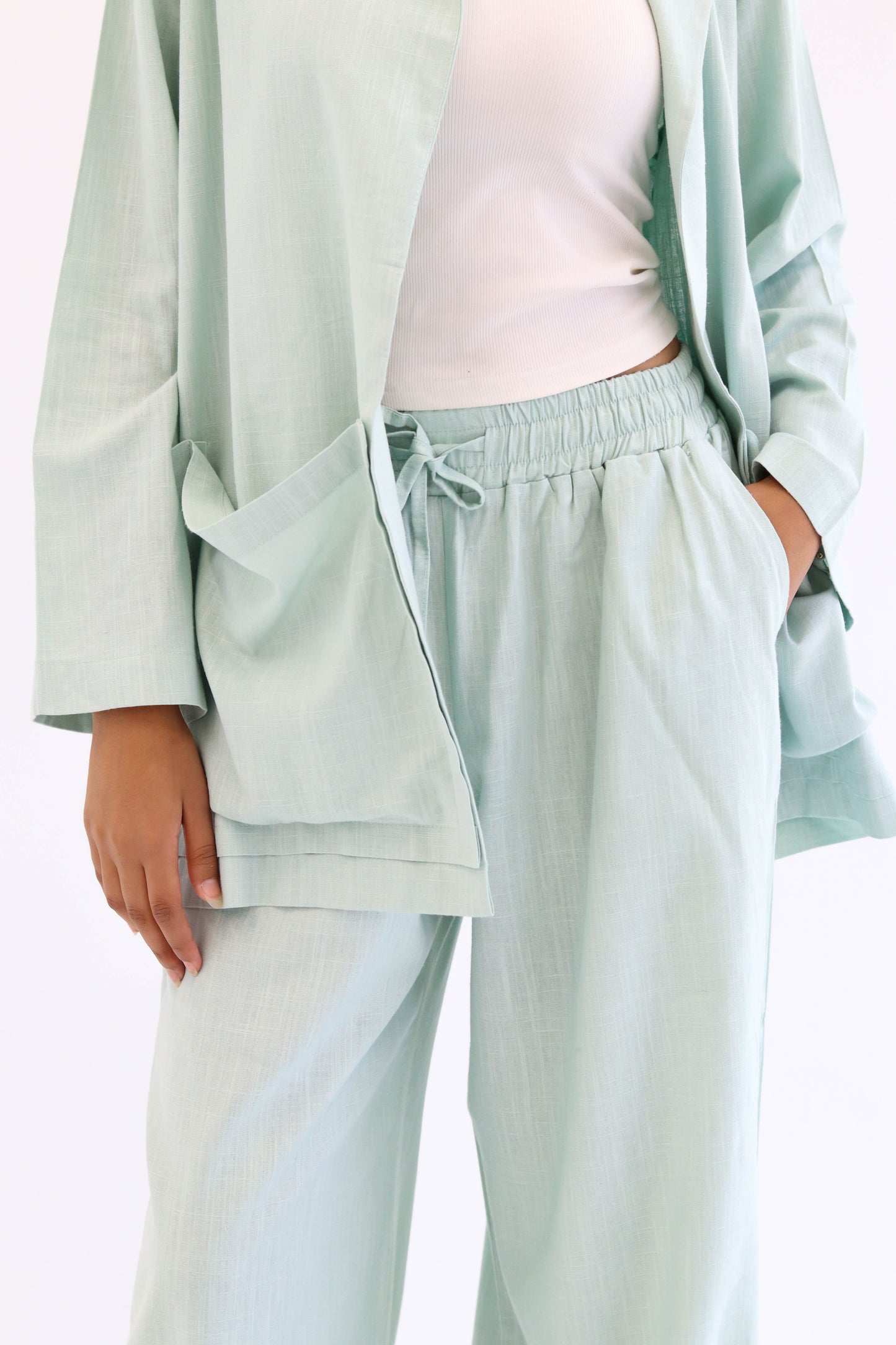 Mint Earthy Linen set
