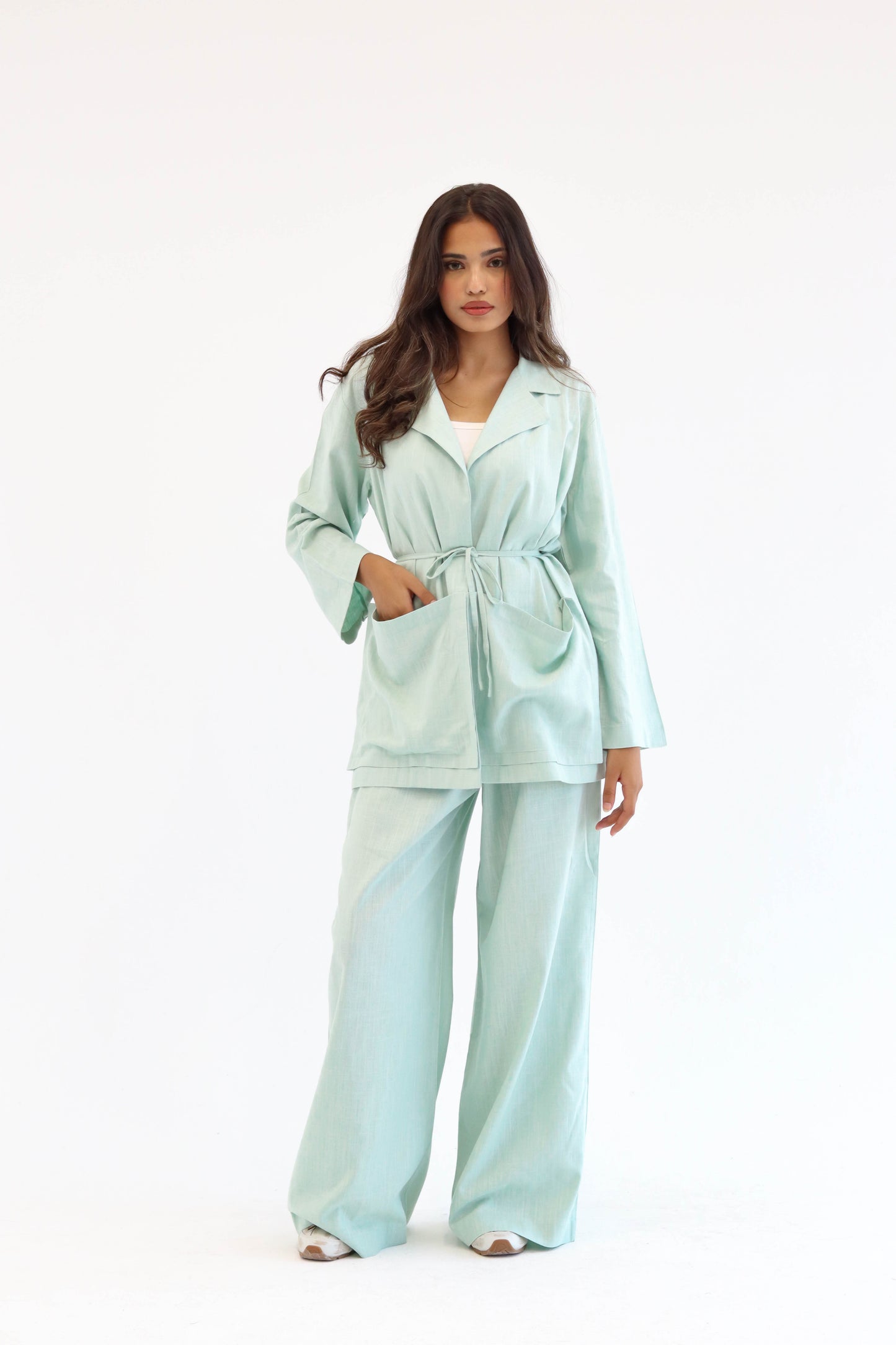 Mint Earthy Linen set