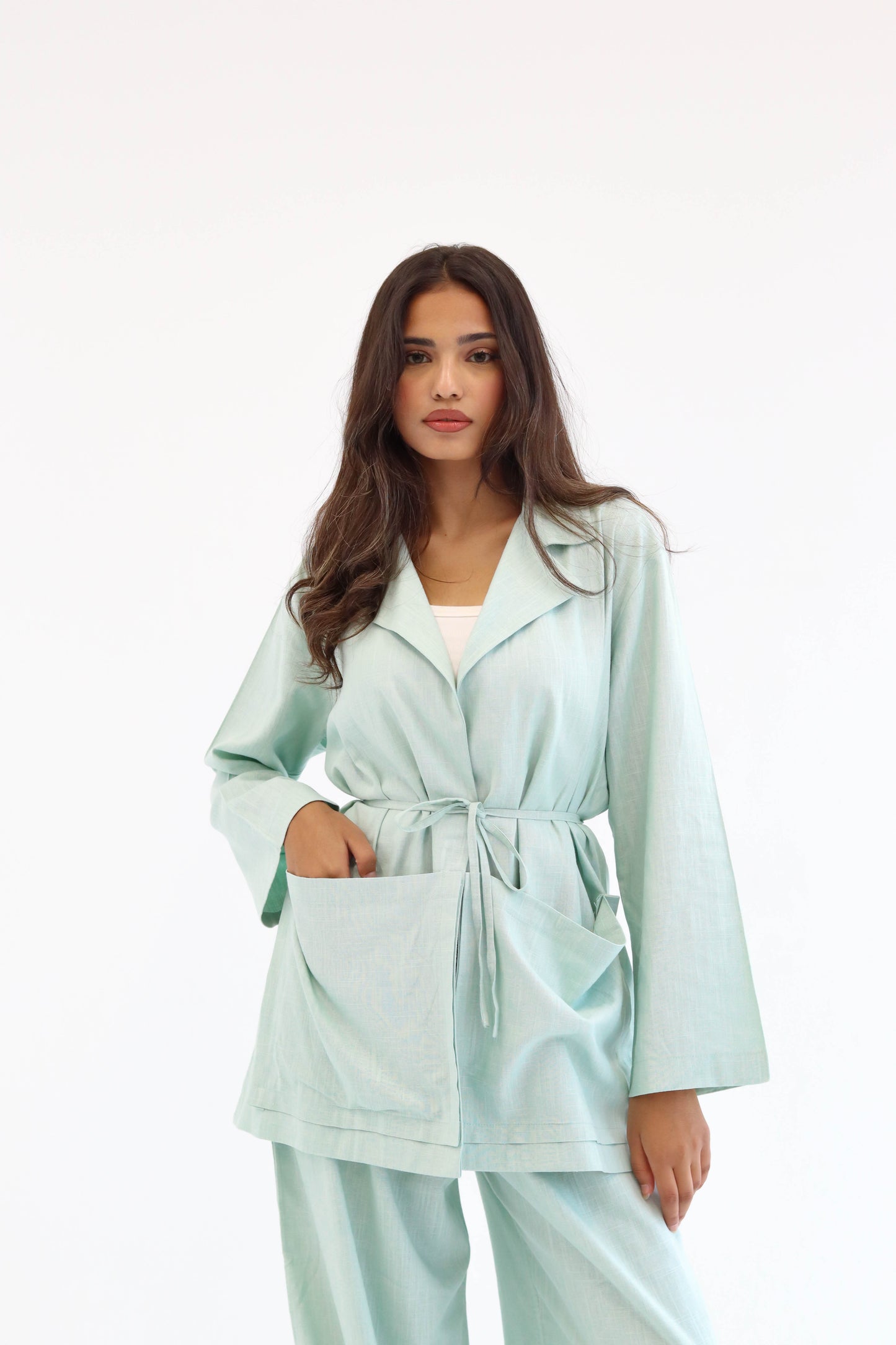 Mint Earthy Linen set