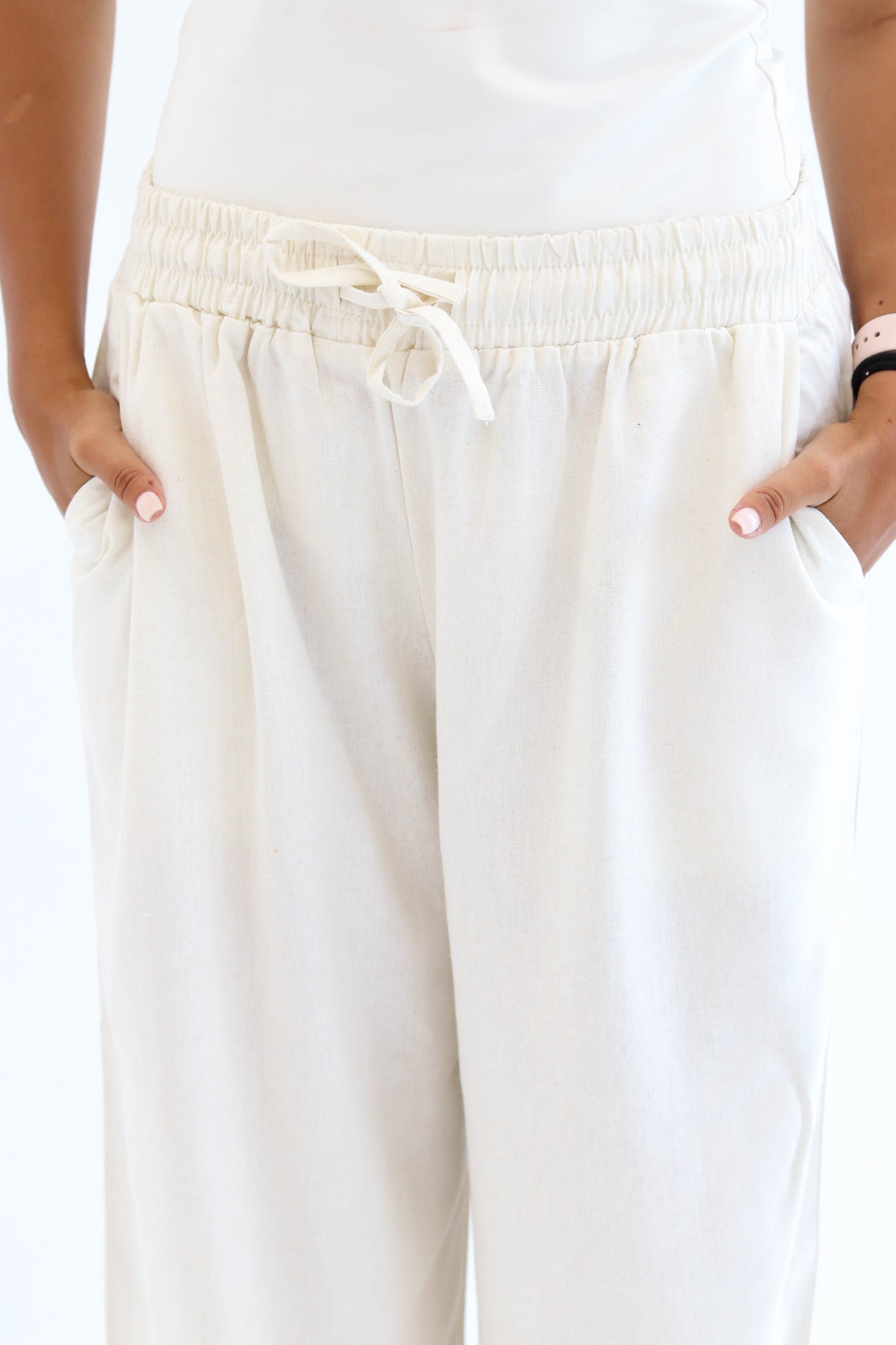 Beige Earthy Linen set