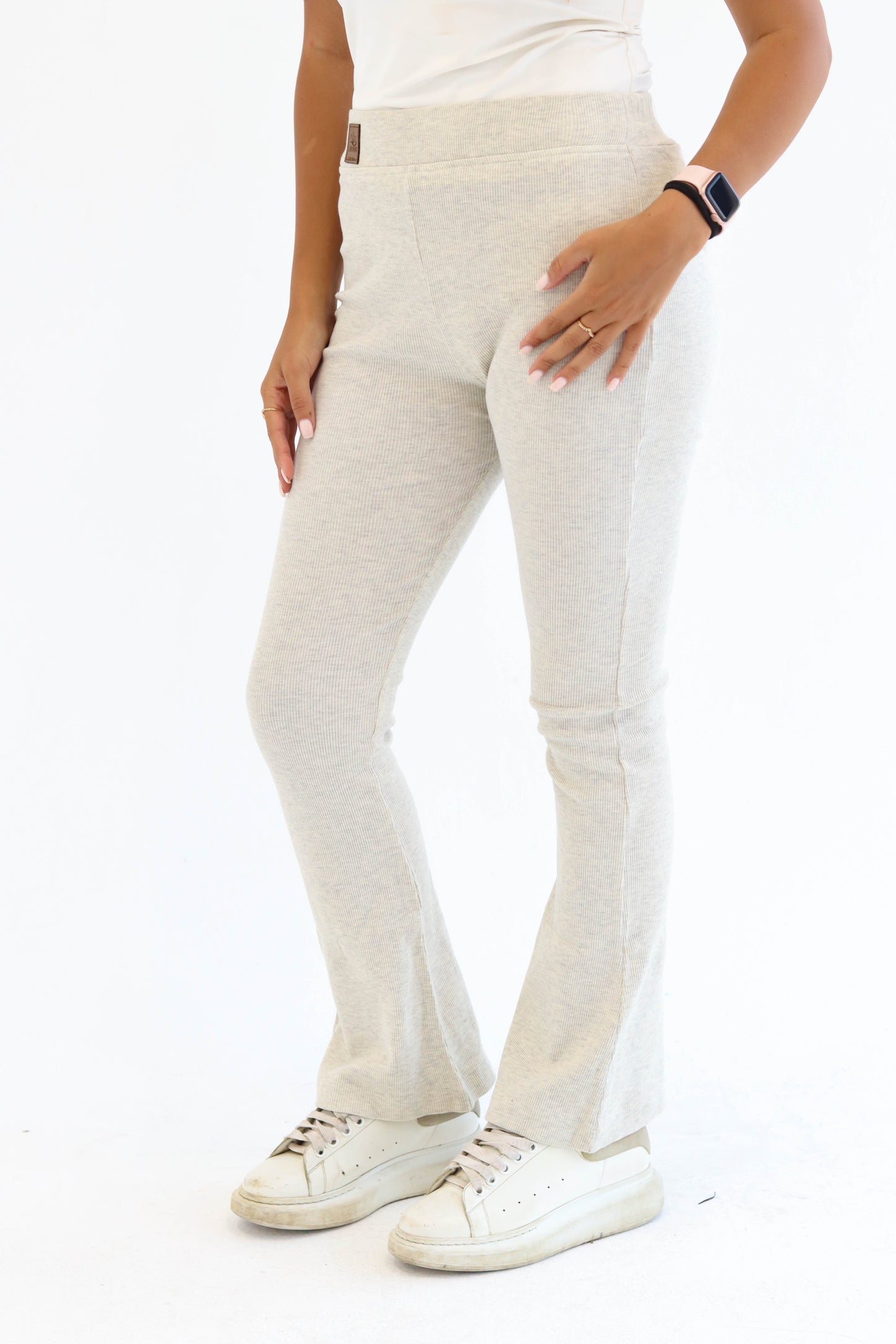 Greyish Flared Pants - Short Length