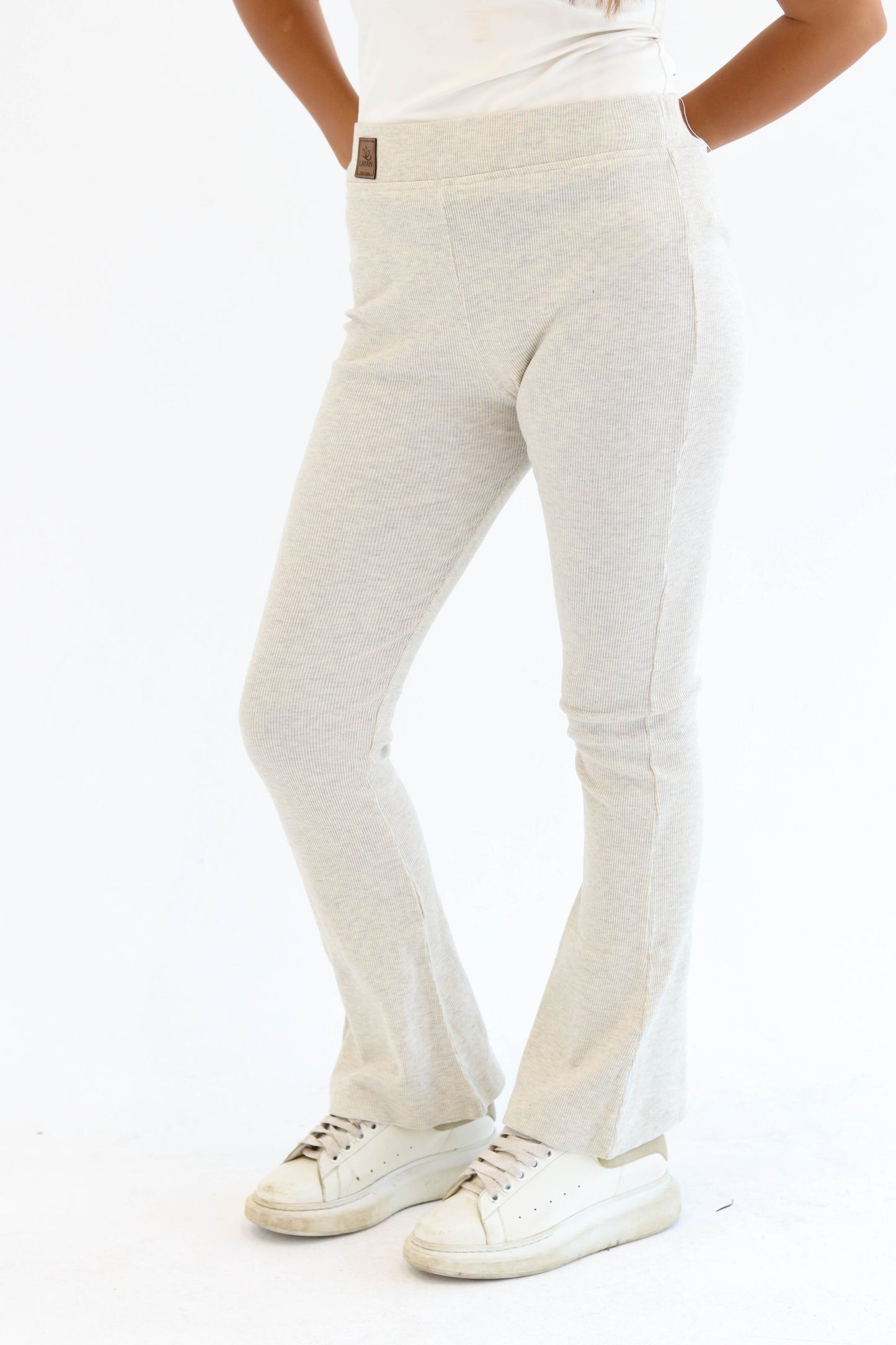 Greyish Flared Pants - Short Length