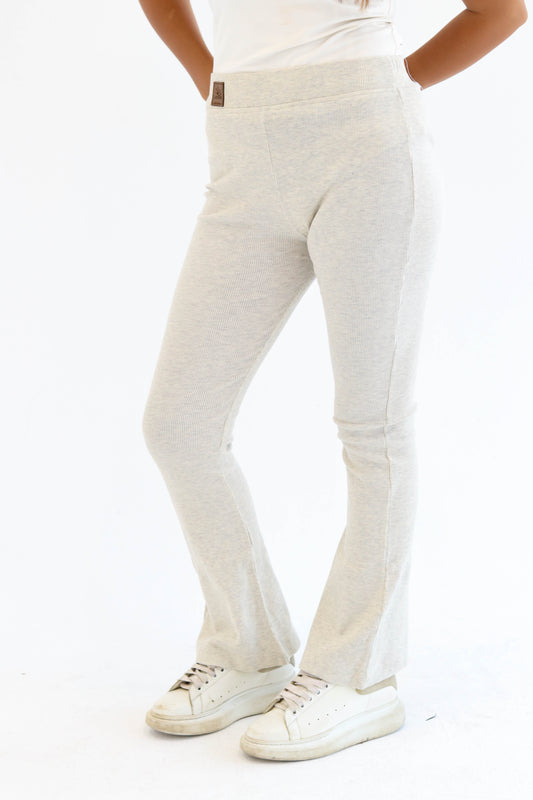 Greyish Flared Pants - Short Length