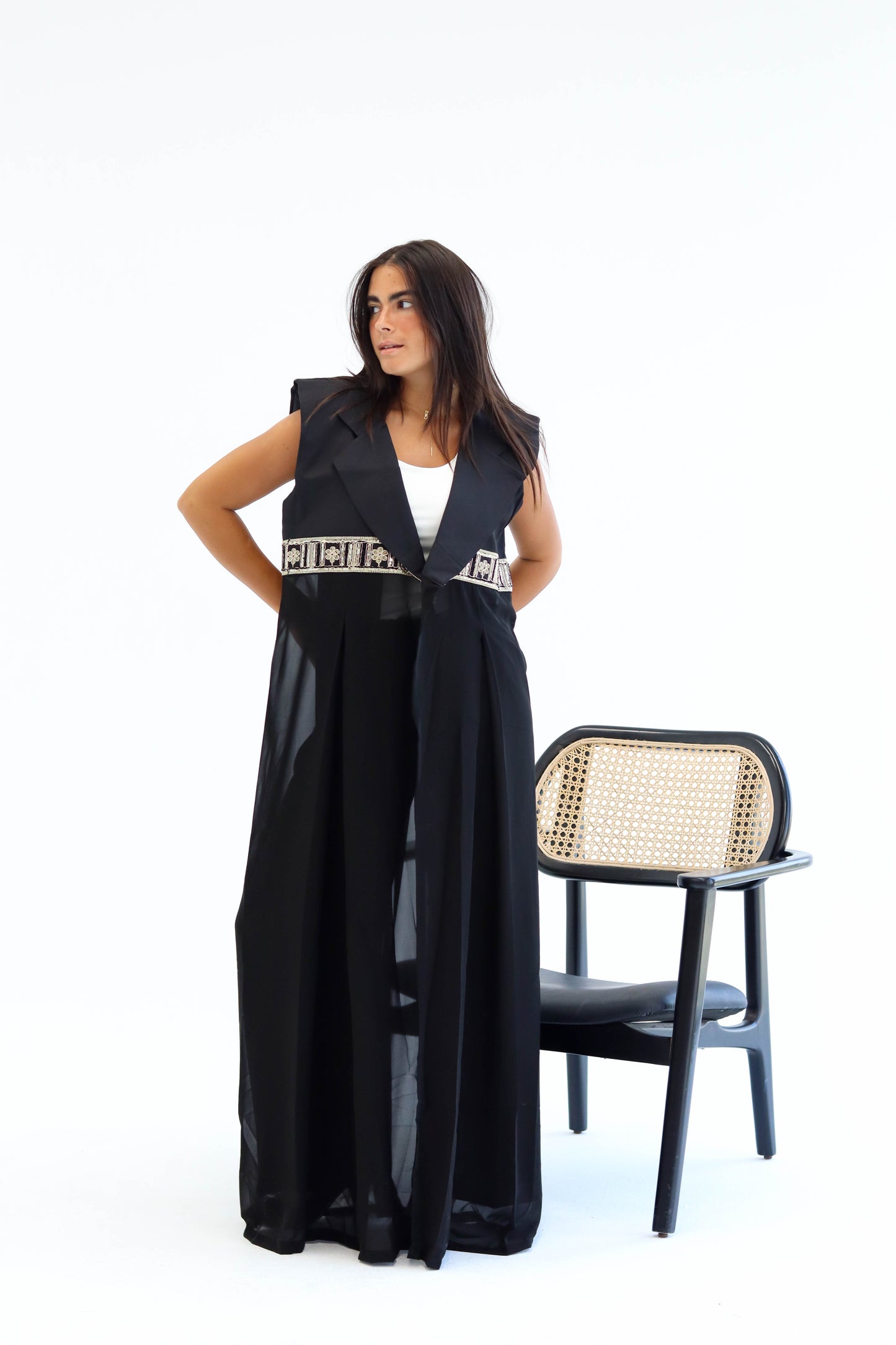 Golden Aura Vest -Black