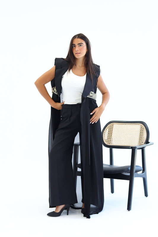 Golden Aura Vest -Black