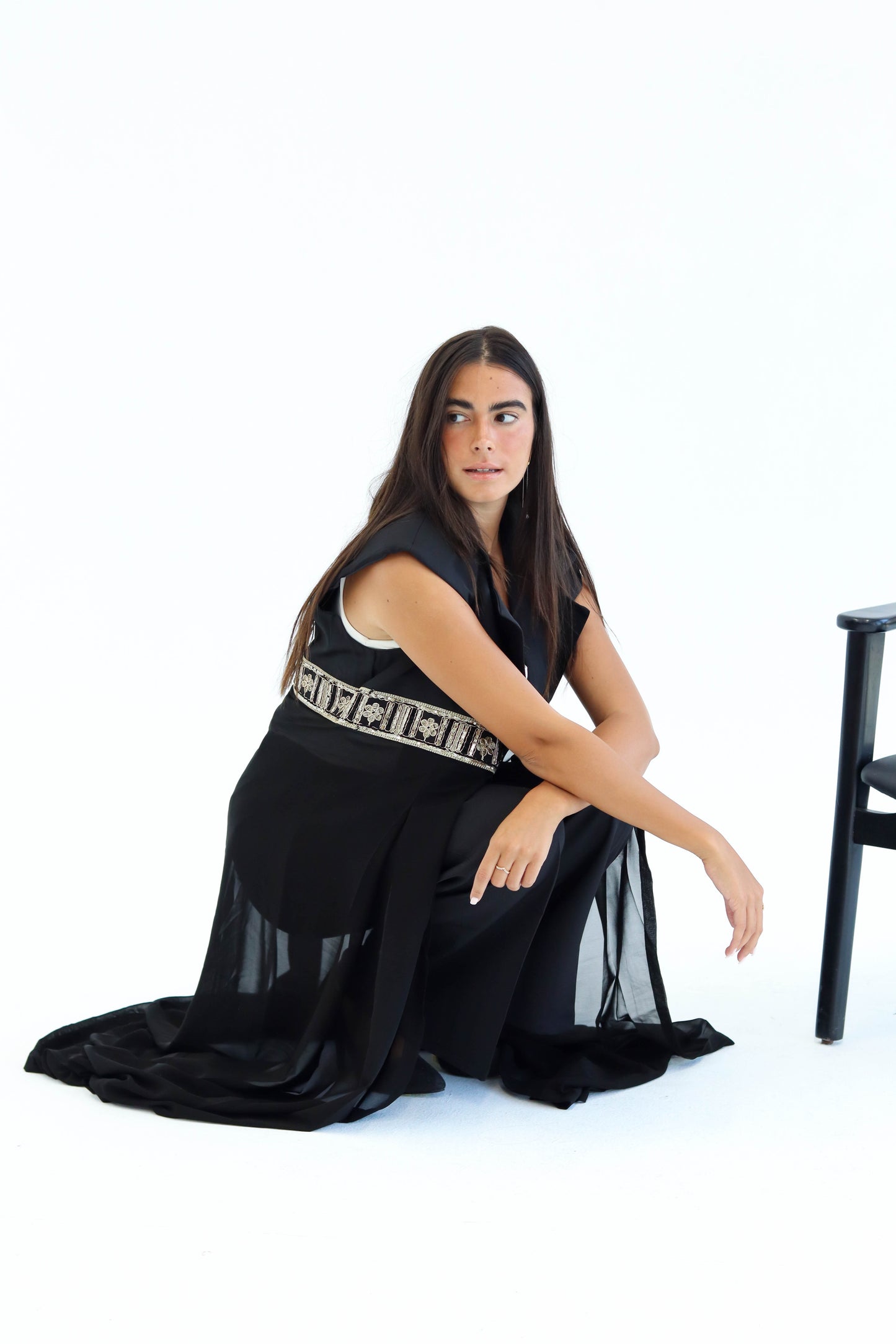 Golden Aura Vest -Black