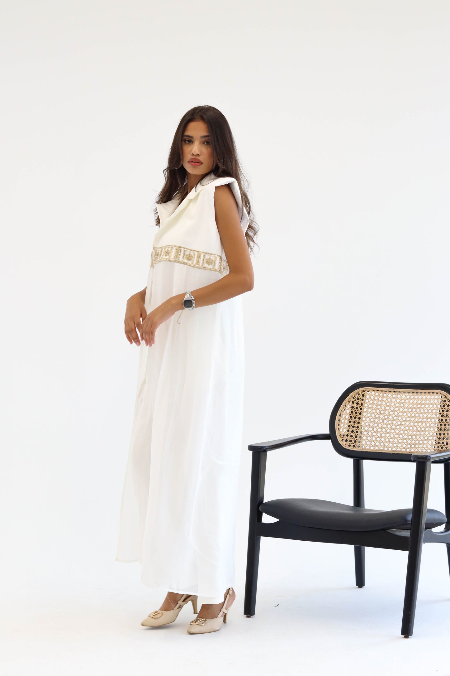 Golden Aura vest - Offwhite