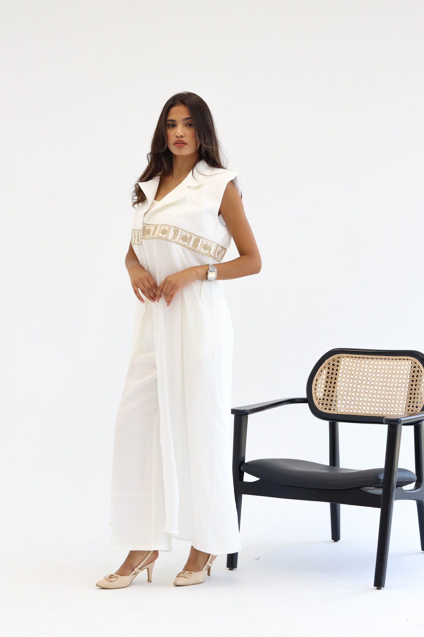 Golden Aura vest - Offwhite