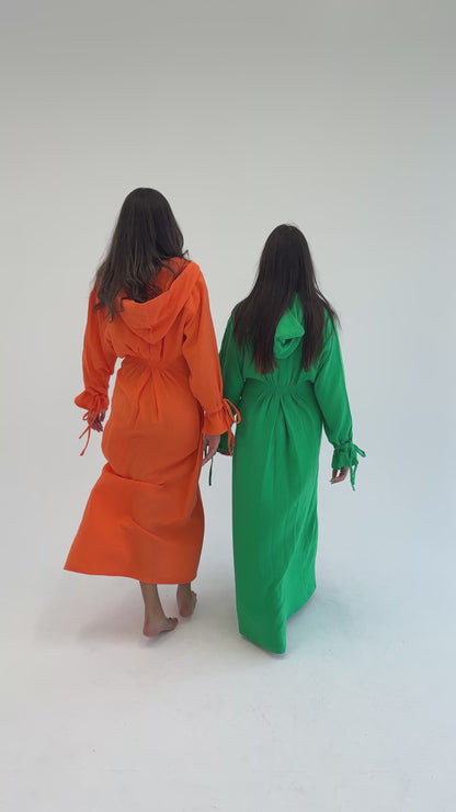 Buttoned Bliss Dress -Green